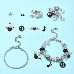 Наборы для изготовления браслетов в европейском стиле из сплава и латуни своими руками DIY-FS0007-23