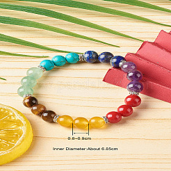 7 браслет для исцеления чакр рейки йога для девушек и женщин X1-BJEW-TA00020