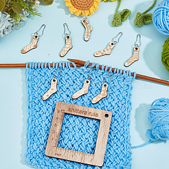 Инструмент для вязания свитеров из сплава и дерева AJEW-WH0472-20I