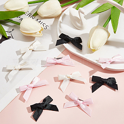 30 шт. 3-х цветные заколки для волос из полиэстера с бантом из кожи аллигатора AJEW-CP0008-38