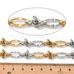 Двухцветные овальные цепи из нержавеющей стали 304 с узловатыми звеньями CHS-F022-04GP