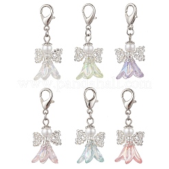 Подвеска в виде ангела из стеклянных бусин и акрила HJEW-MZ00392