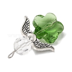 Прозрачные стеклянные подвески&nbsp;PALLOY-JF04098-02