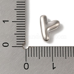 真鍮チャーム  長持ちメッキ  プラチナ  文字y  10x8x3.5mm  穴：1.4mm&nbsp;KK-S391-02P-Y