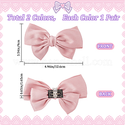 4шт 2 цвета полиэстер бантом украшения для обуви FIND-GF0005-01