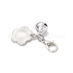 Подвесные украшения из сплава с эмалью в виде отпечатка лапы&nbsp;HJEW-JM03803