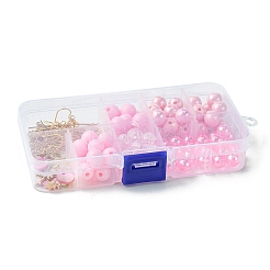 Набор для изготовления круглых висячих сережек из акрила и сплава своими руками DIY-FS0006-30