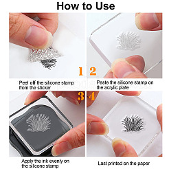 Изготовленные на заказ прозрачные штампы из ПВХ на летнюю тематику DIY-WH0631-0376