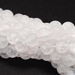 Filamenti di branelli di quarzo di crackle sintetico&nbsp;CCG-K002-6mm-M