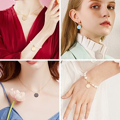 12 шт. 6-цветные подвески из нержавеющей стали 304 с вакуумным покрытием PVD&nbsp;STAS-SC0002-14B