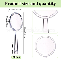 80шт пластиковое увеличительное стекло&nbsp;AJEW-GO0002-63