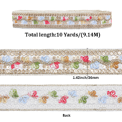 Ruban à paillettes en polyester brodé&nbsp;OCOR-WH20003-39B