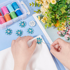 6 шт. латунные пуговицы с 1 отверстиями на ножке&nbsp;BUTT-FG0001-15E