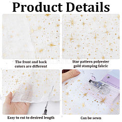 Tissu polyester étoile de 1 m&nbsp;DIY-CY0003-62B