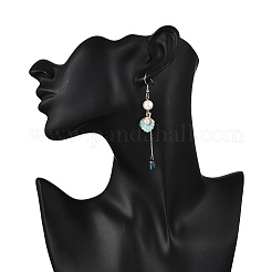 Серьги-подвески в форме ракушки из сплава EJEW-TA00655