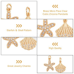 12шт 2 стильные латунные подвески FIND-PH0006-11