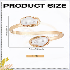 1шт железные браслеты-манжеты&nbsp;BJEW-LP0005-02G