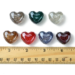 21шт 7 цвета прозрачные акриловые бусины OACR-FS0001-94