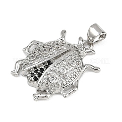 Латунные микро проложить кубического циркония подвески KK-A260-07B-P