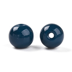 Perles de verre opaques de couleur unie&nbsp;X1-GLAA-N007-8mm-A06