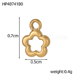 Pendentifs creux en acier inoxydable 304&nbsp;STAS-OY012-40G