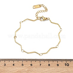 Bracelets à maillons torsadés en acier inoxydable 304 pour femmes&nbsp;BJEW-D456-04G