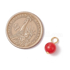 Натуральные окрашенные малайзийские нефриты круглые подвески&nbsp;PALLOY-JF03358-01