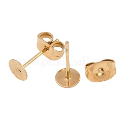 Ionenplattierung (IP) 304 Edelstahl Ohrstecker Zubehörse&nbsp;STAS-H436-24G-5mm