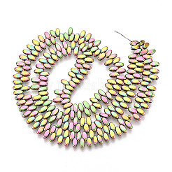 Гальванические нити из синтетических немагнитных гематитовых бусин G-T139-65H