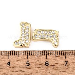 Латунные микро проложить кубического циркония бусы KK-K408-11G