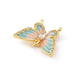 Латунные микро проложить кубического циркония подвески KK-K371-46G-03