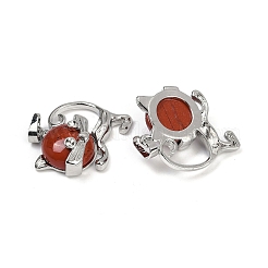 Кулоны с котятами из красной яшмы&nbsp;G-J386-C17-16