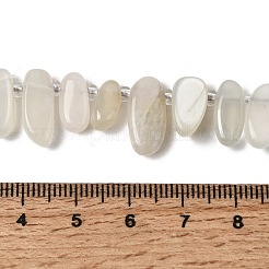Натуральный лунный камень бисер нитей&nbsp;G-P604-A27-01