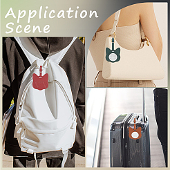 5 шт. багажных бирок из искусственной кожи 5 цветов&nbsp;AJEW-CL0002-59B