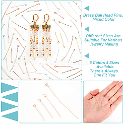 200 шт. 20 шт. латунных штифтов с ушком KK-BC0009-21