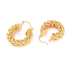 Латунная серьга-кольцо для женщин&nbsp;EJEW-L288-002G