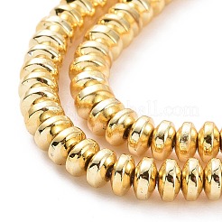 Гальванизировать немагнитных синтетический гематит бисер пряди X-G-L485-04B-G