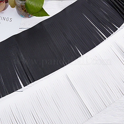 2м бахромы из искусственной кожи 2 цветов&nbsp;DIY-GF0006-33