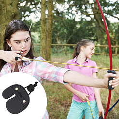 4 шт. 2 стиля перчаток из кожи для стрельбы из лука с защитой кончика перчаток AJEW-NB0006-34