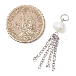 Подвески из натурального культивированного пресноводного жемчуга в форме картофеля&nbsp;PALLOY-JF05010-02