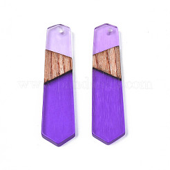 Подвески из смолы и ореха RESI-N025-020-C03