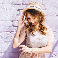 3 шт. 3 стиля хлопчатобумажные повязки для шляп со стеклянными и пластиковыми бусинами DIY-CA0007-55