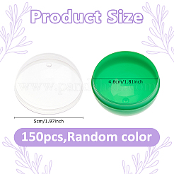 プラスチック製の丸型自動販売機の卵カプセル  収納カプセル  ランダムな色  50mm&nbsp;LS-AJEW-WH0609-530B