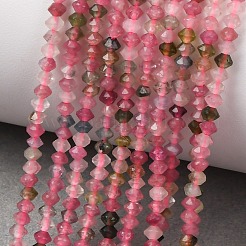 Colliers de perles de tourmaline multicolores naturelles&nbsp;G-D110-C02-04