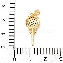 Pendentifs en laiton zircon cubique transparent&nbsp;KK-C249-01G