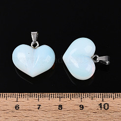 Массивные кулоны в форме сердца из опалита&nbsp;G-T143-19B