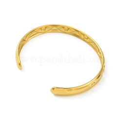 Ионное покрытие (ip) 304 нержавеющая сталь манжеты браслеты для женщин BJEW-G729-03G