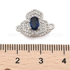 Латунные застежки из прозрачного кубического циркония с микропаве KK-C075-16P