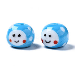 Бусины ручной работы ухабистой бисер нитей&nbsp;LAMP-Q031-009C