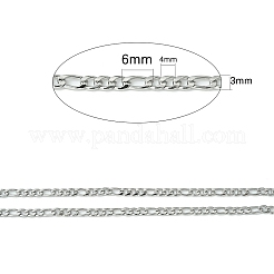 Цепи Figaro из нержавеющей стали 304 CHS-L015-17